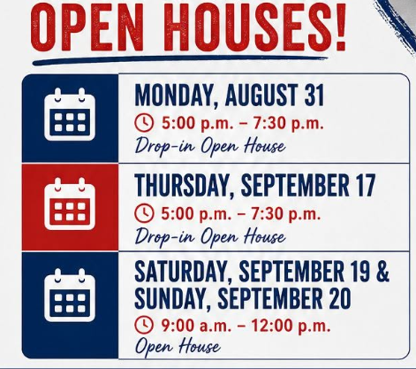 Open House Dates